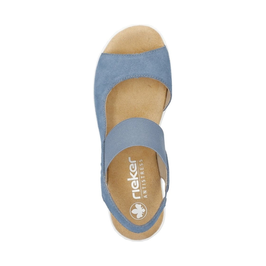 Rieker womens blue casual open sandals | Vilbury London