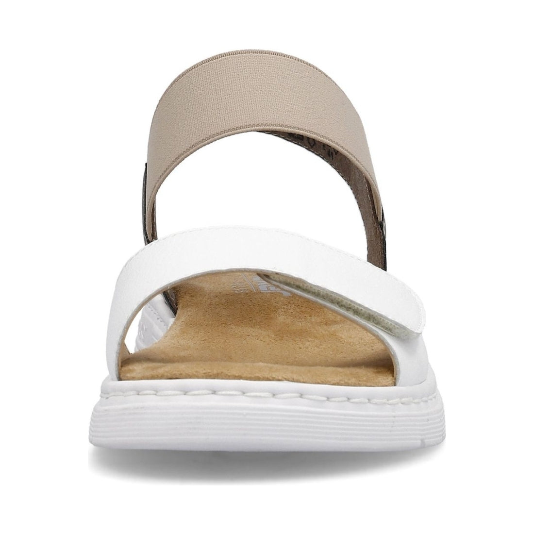 Rieker womens white casual open sandals | Vilbury London