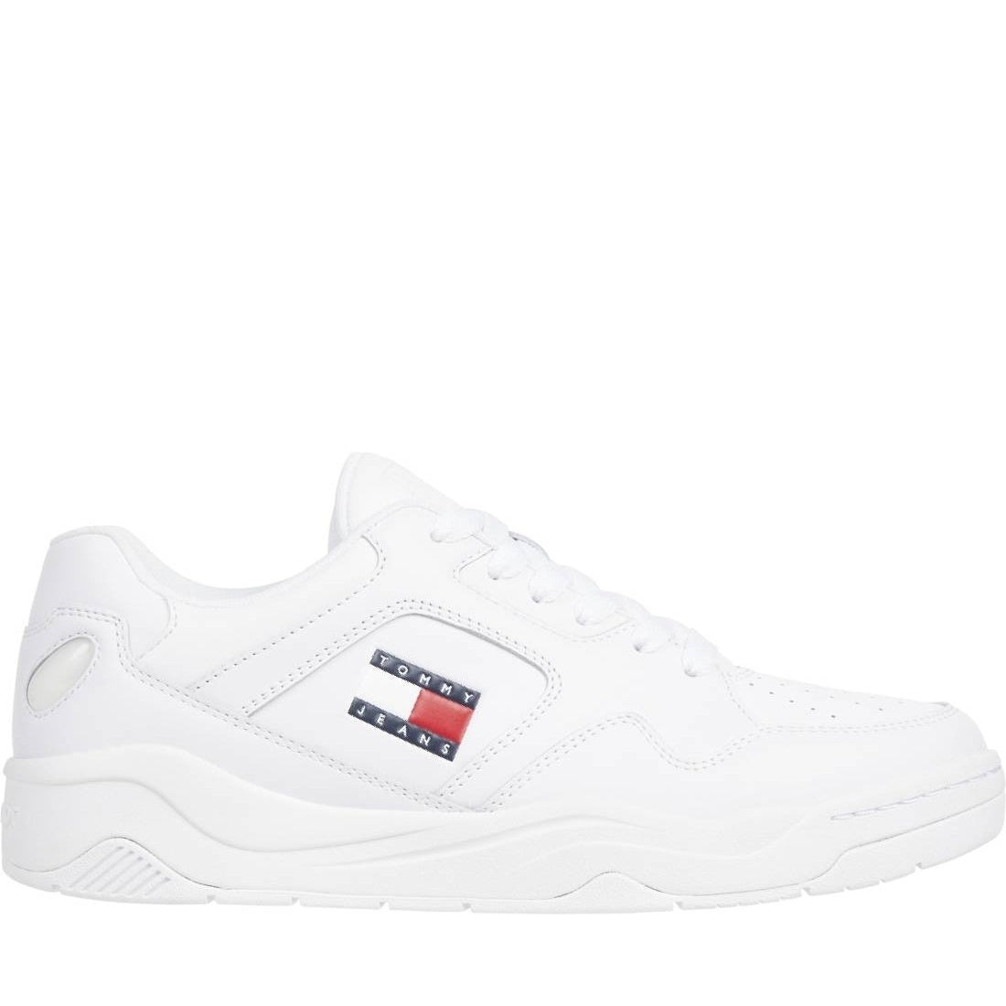 Tommy Jeans mens white outsole color leisure trainers | Vilbury London