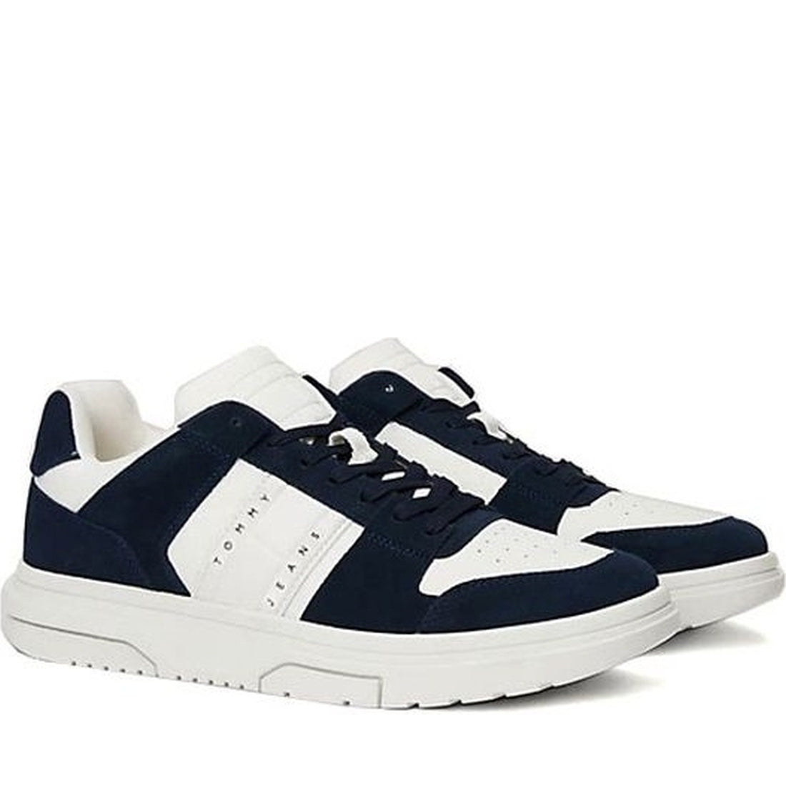 Tommy Jeans mens dark night navy the brooklyn leisure trainers | Vilbury London