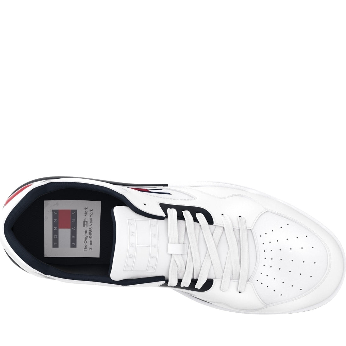 Tommy Jeans mens 0g1 logo execution basket trainers | Vilbury London