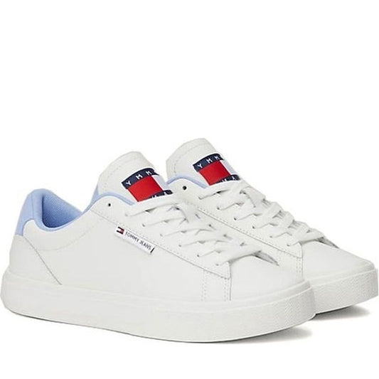 Tommy Jeans womens moderate blue cupsole sneaker | Vilbury London