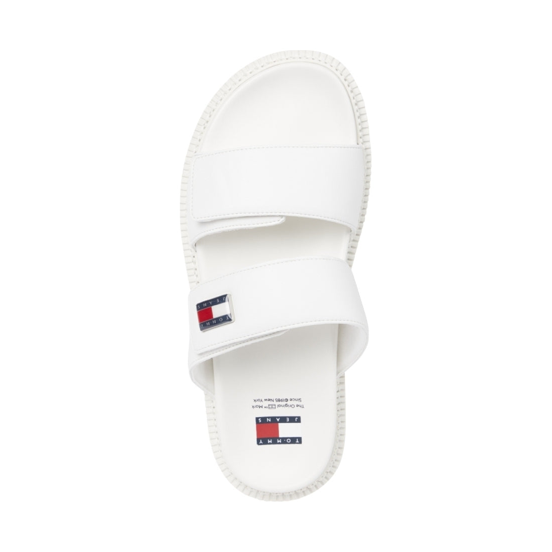 Tommy Jeans womens ecru puffed sandal | Vilbury London