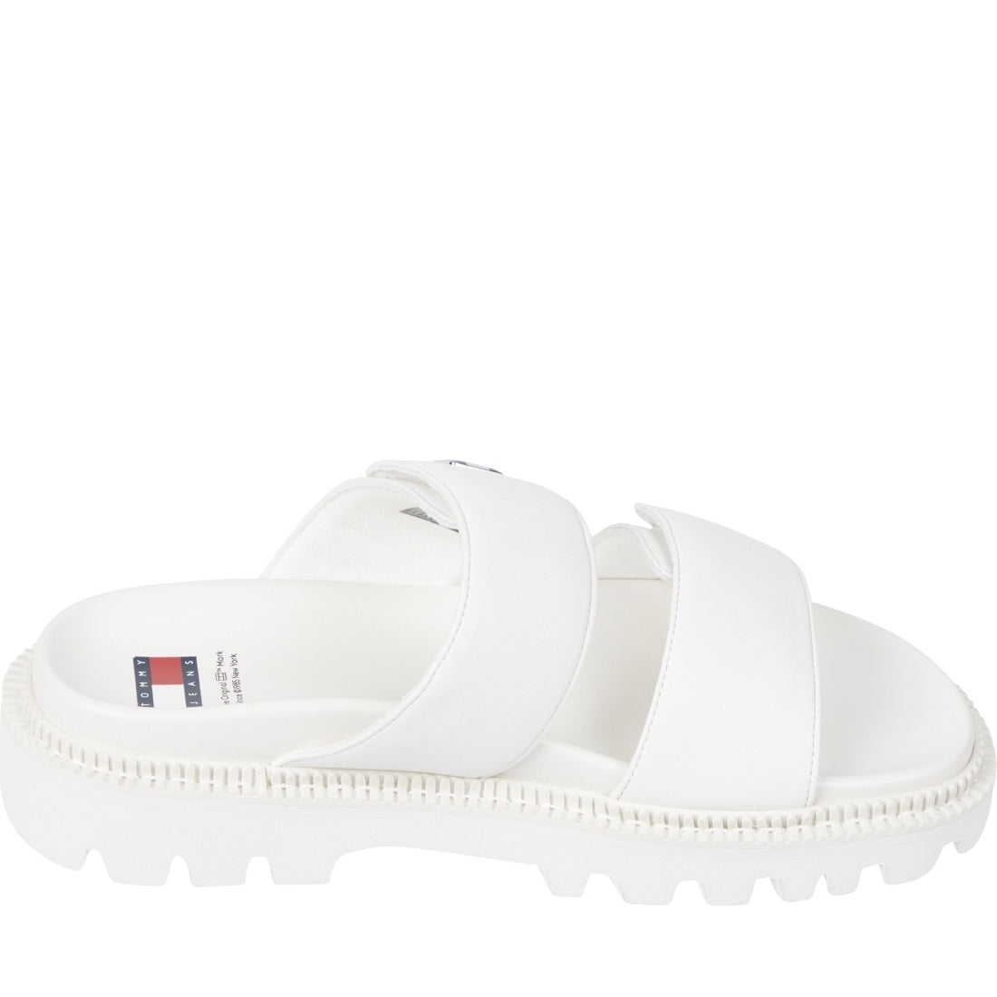 Tommy Jeans womens ecru puffed sandal | Vilbury London