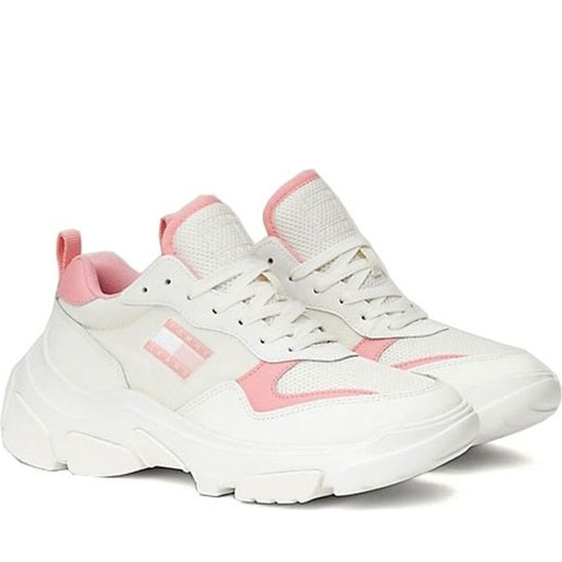 Tommy Jeans womens tickled pink lightweight hybrid leisure trainers | Vilbury London