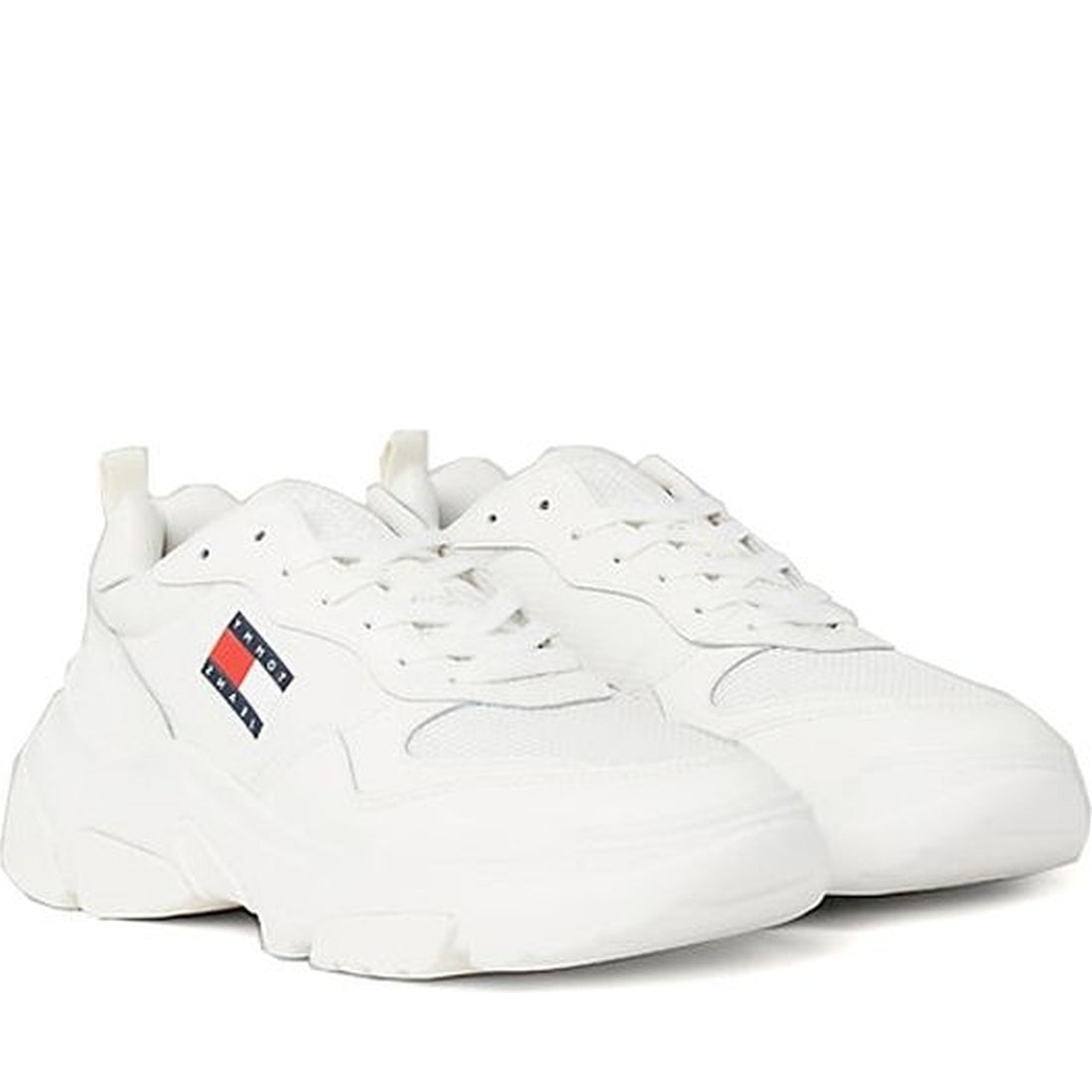 Tommy Jeans womens ecru lightweight hybrid leisure trainers | Vilbury London