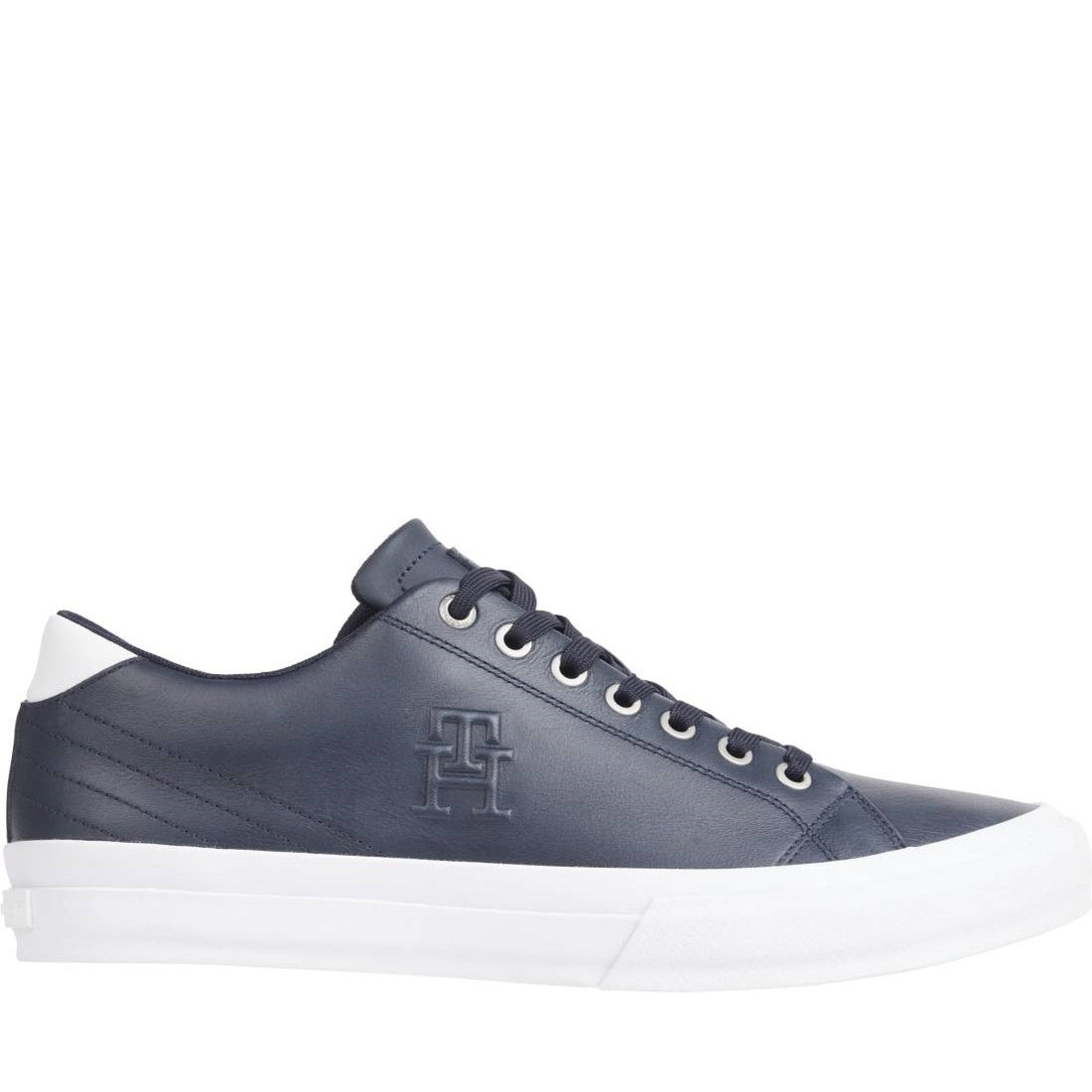 Tommy Hilfiger mens desert sky vulc street low leisure trainers | Vilbury London