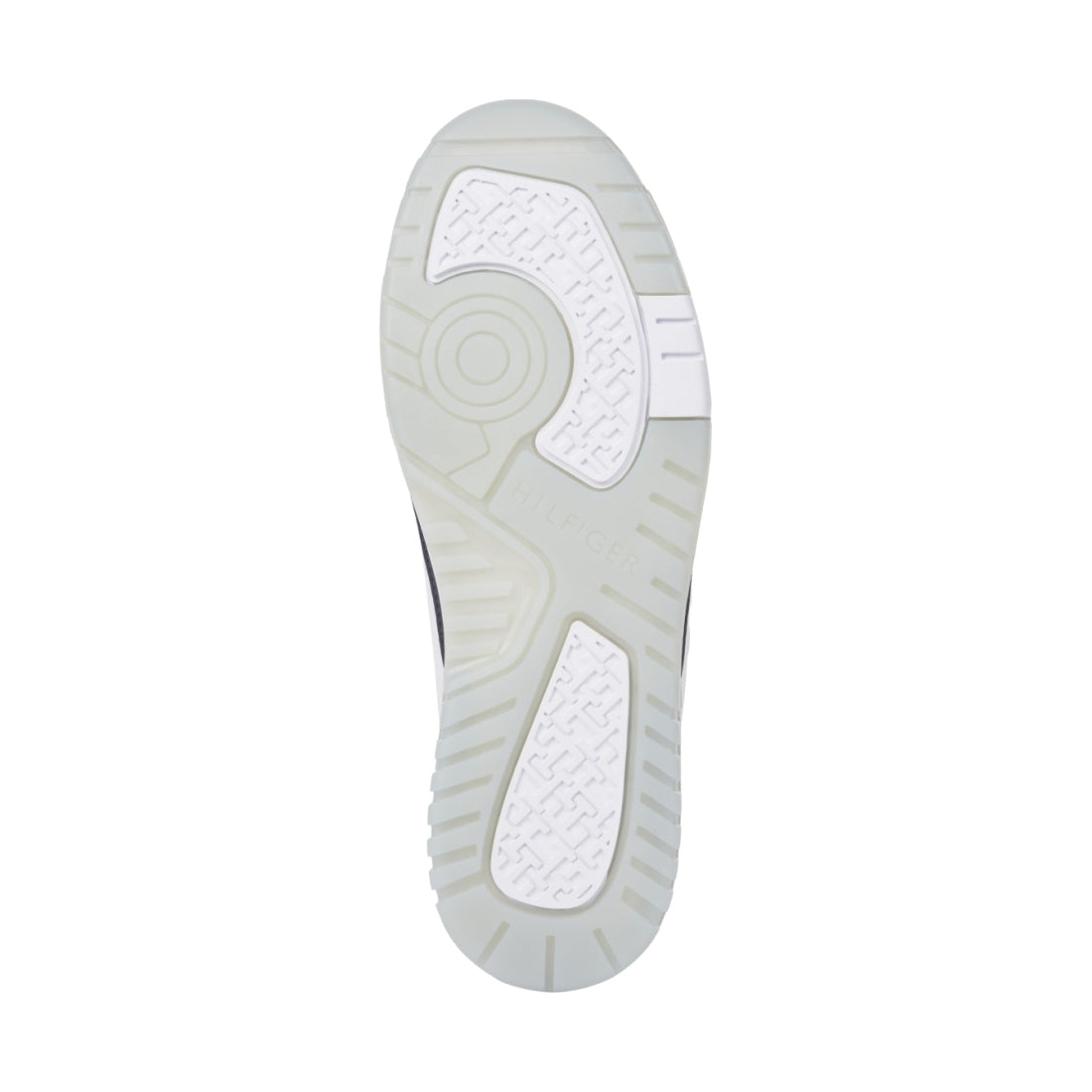 Tommy Hilfiger mens white basket best locker trainers | Vilbury London