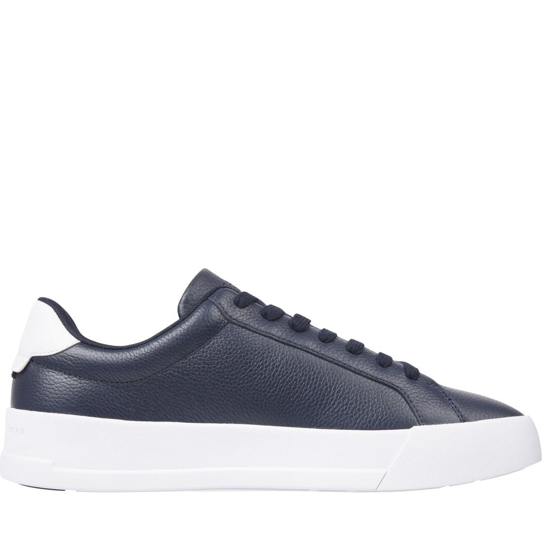 Tommy Hilfiger mens desert sky court better tumbled leisure trainers | Vilbury London