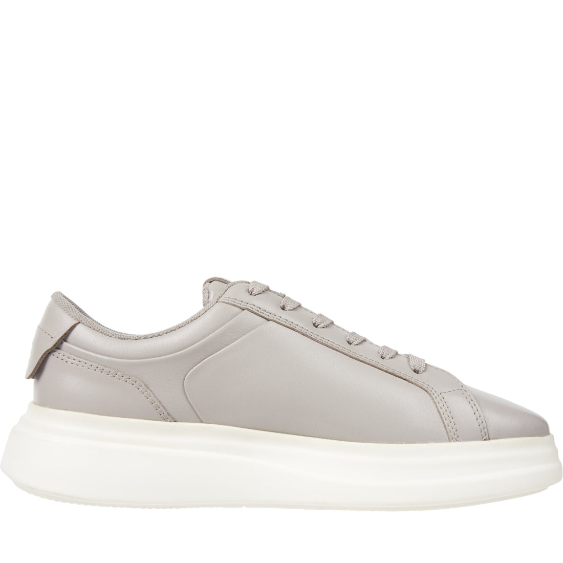 Tommy Hilfiger womens smooth taupe pointy court sneaker | Vilbury London