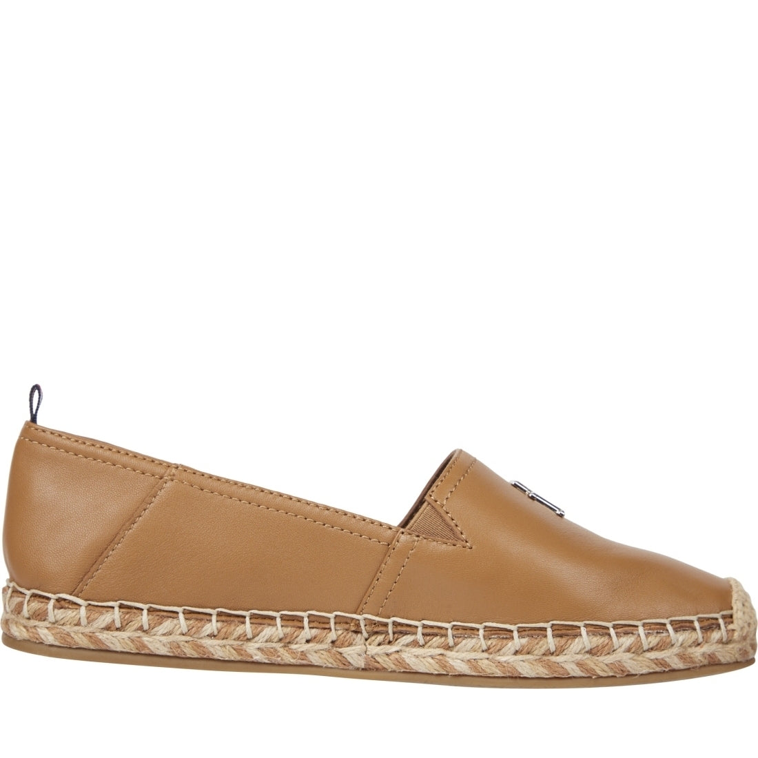 Tommy Hilfiger womens summer cognac flat espadrille | Vilbury London