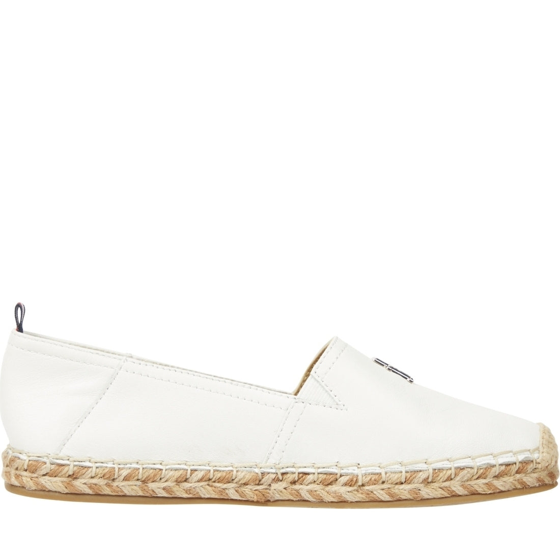 Tommy Hilfiger womens ecru flat espadrille | Vilbury London