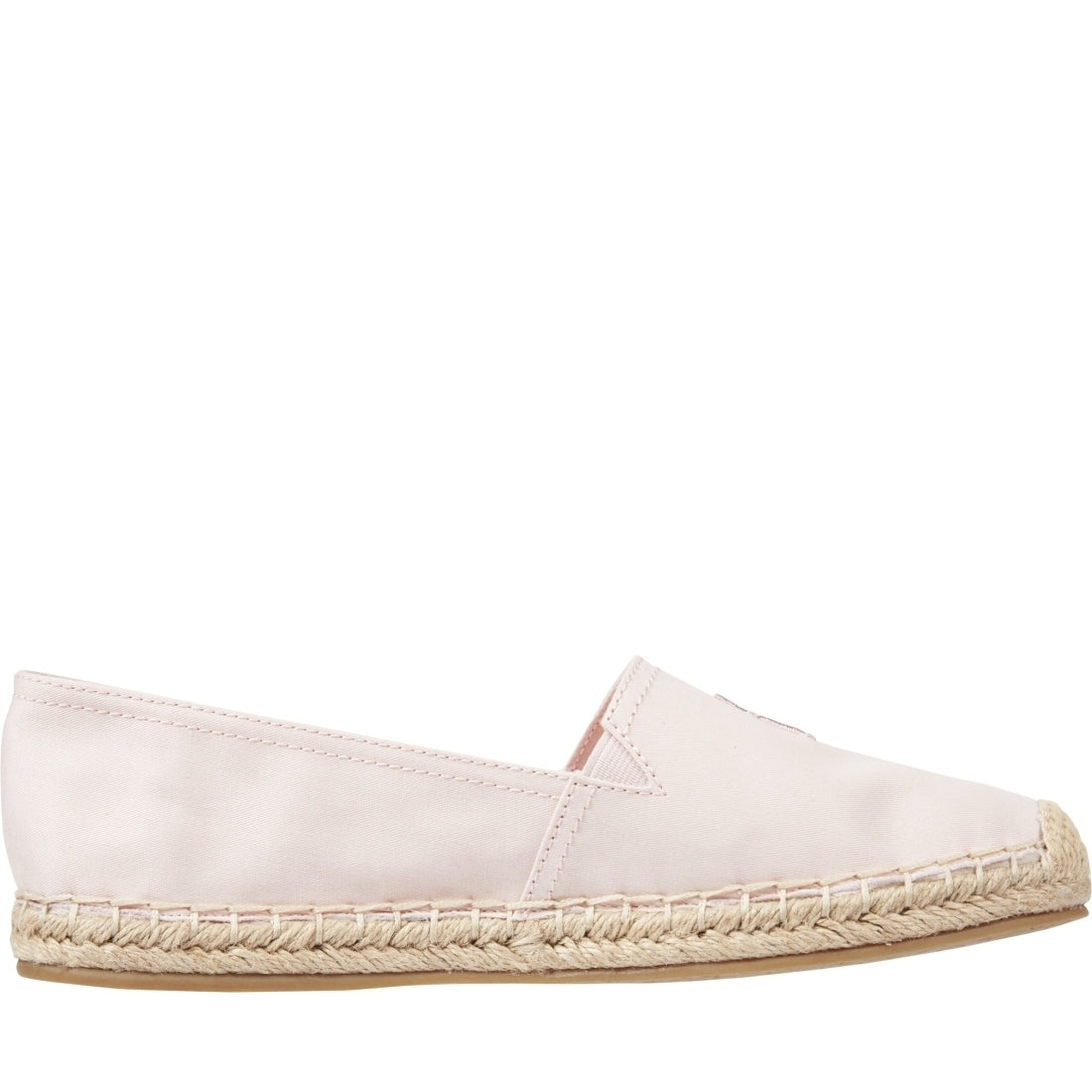 Tommy Hilfiger womens whimsy pink embroidered flat espadrille | Vilbury London