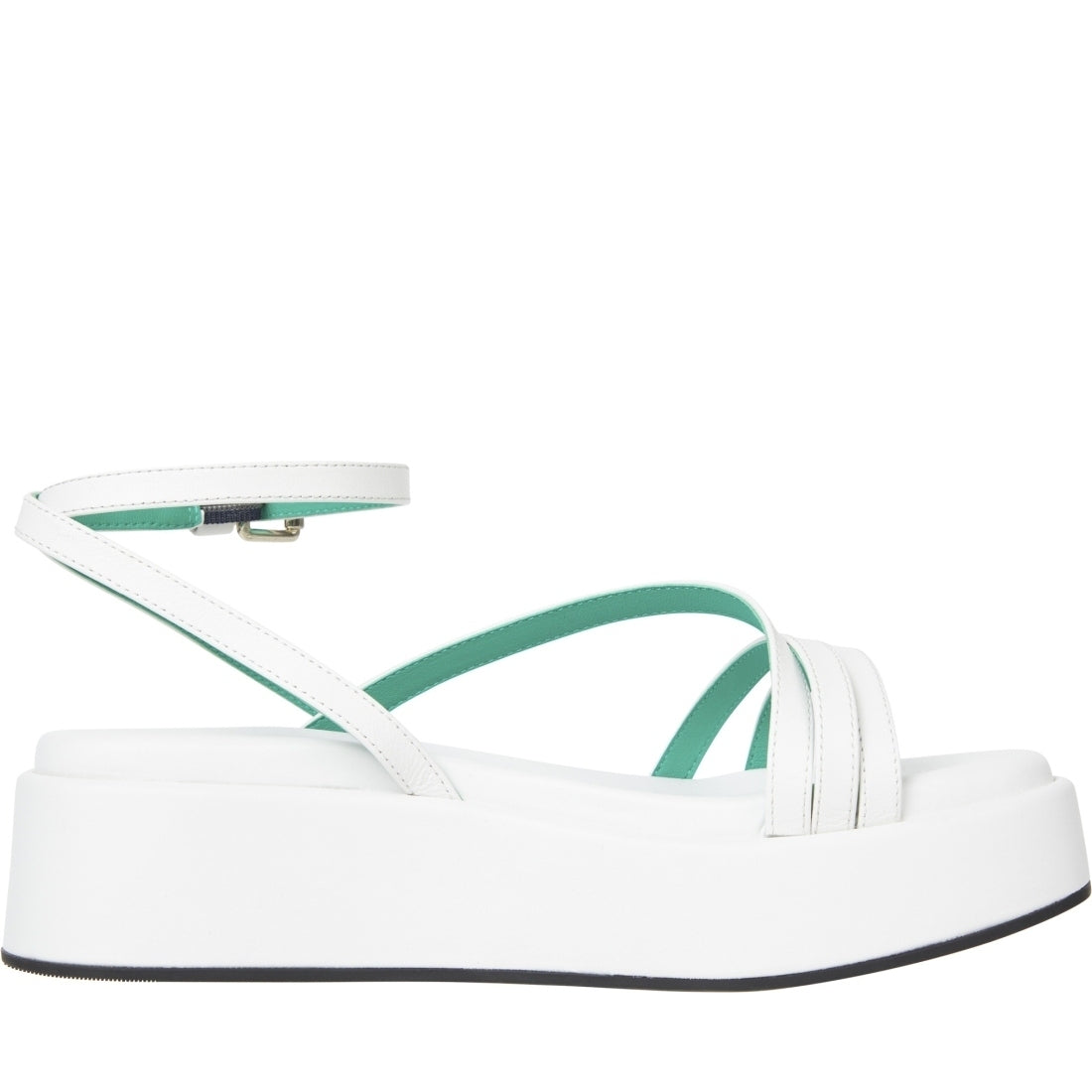 Tommy Hilfiger womens ecru strap platform sandals | Vilbury London