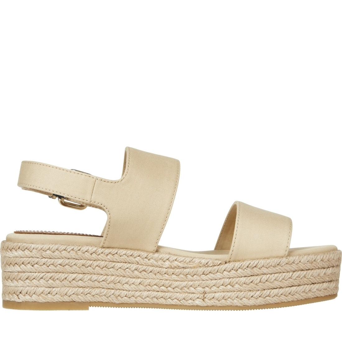 Tommy Hilfiger womens harvest wheat mid wedge sandal | Vilbury London