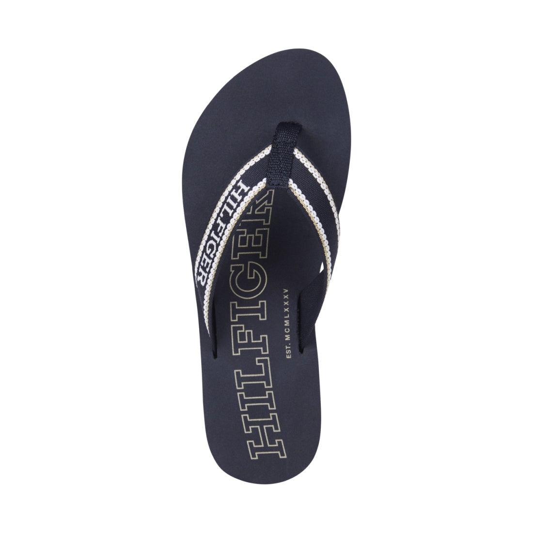 Tommy Hilfiger womens space blue beach sandal | Vilbury London