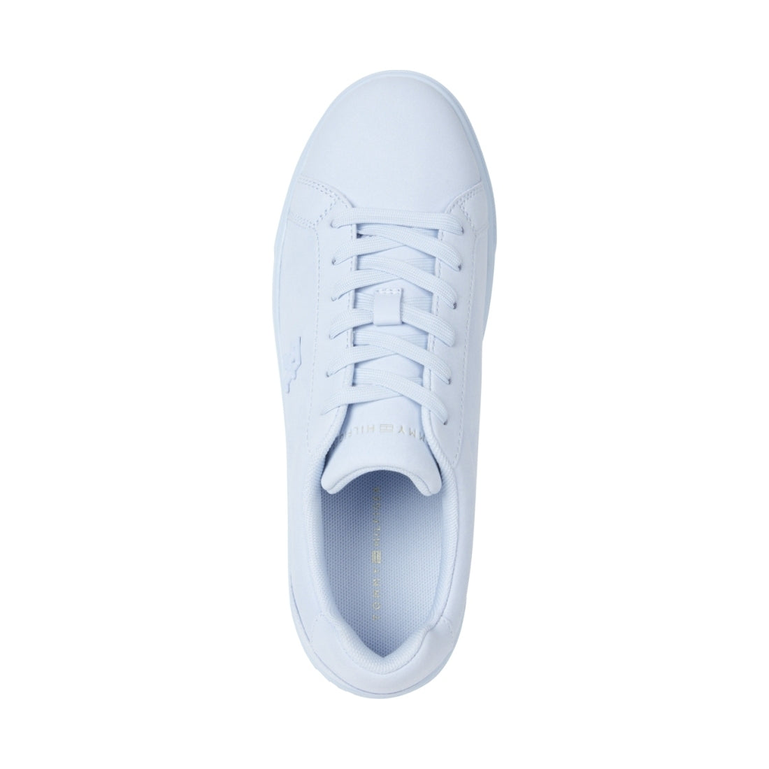 Tommy Hilfiger womens breezy blue platform court sneaker | Vilbury London