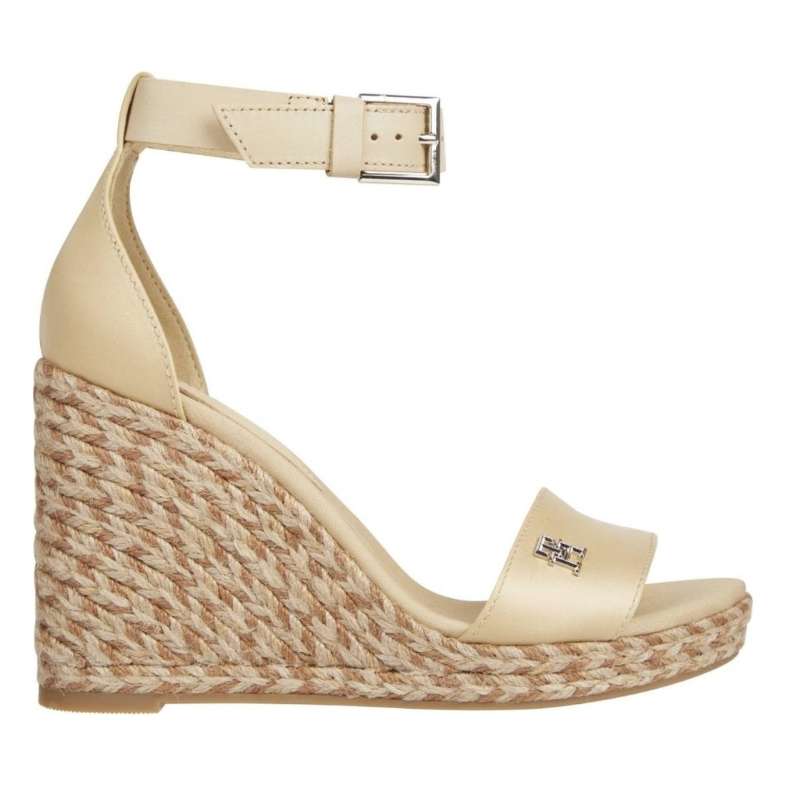 Tommy Hilfiger womens harvest wheat colorful high wedge sandal | Vilbury London