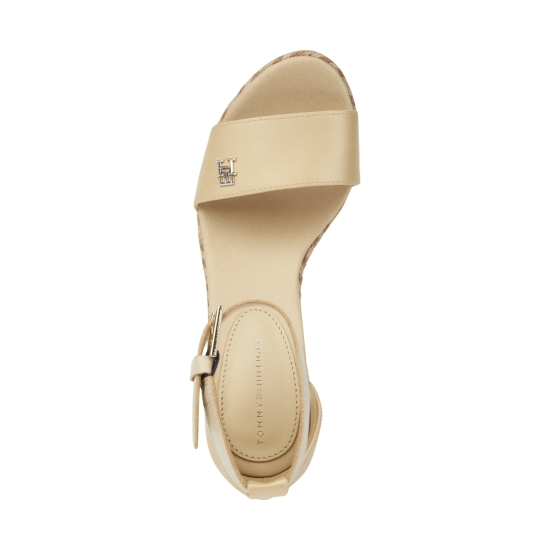 Tommy Hilfiger womens harvest wheat colorful high wedge sandal | Vilbury London