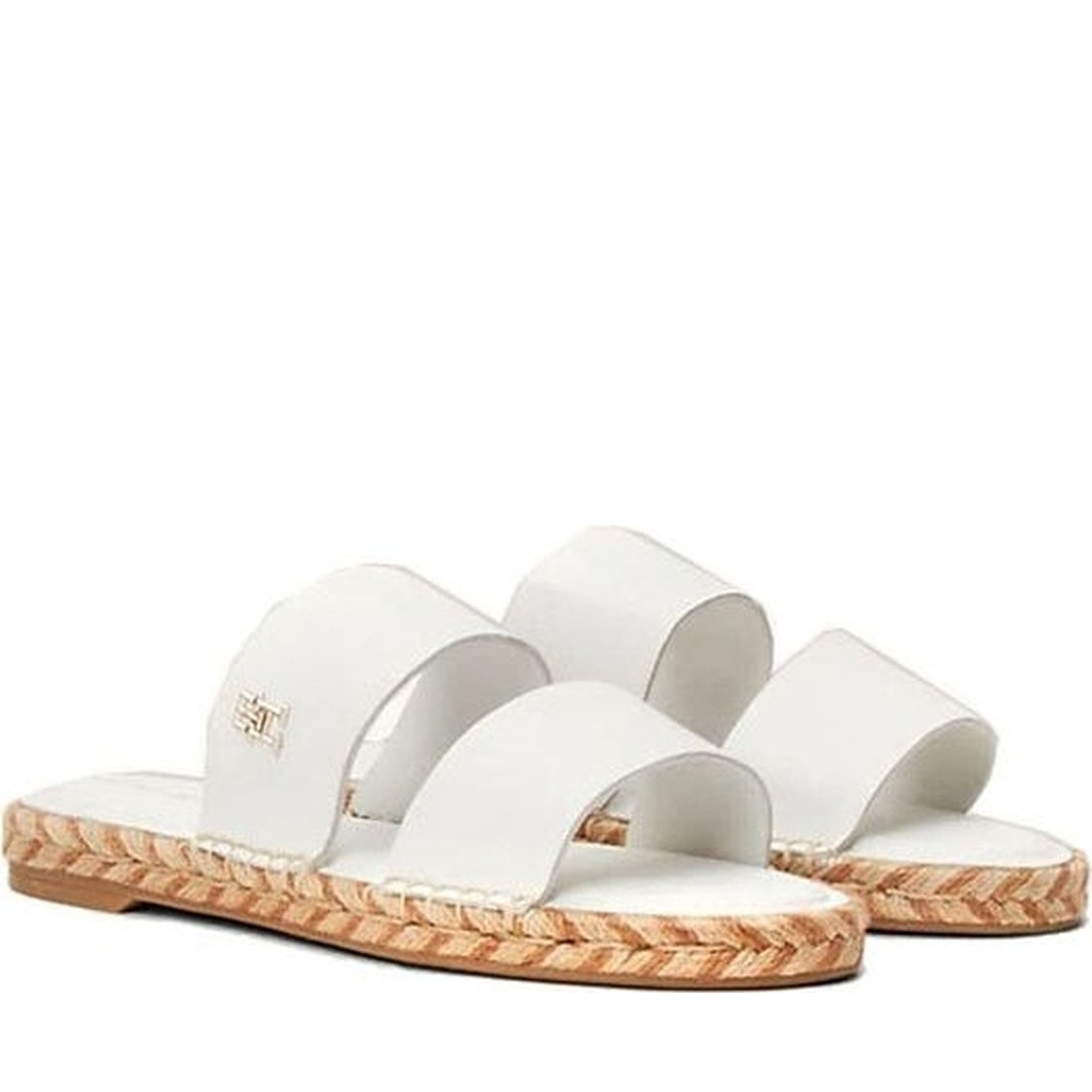 Tommy Hilfiger womens ecru flat sandal | Vilbury London