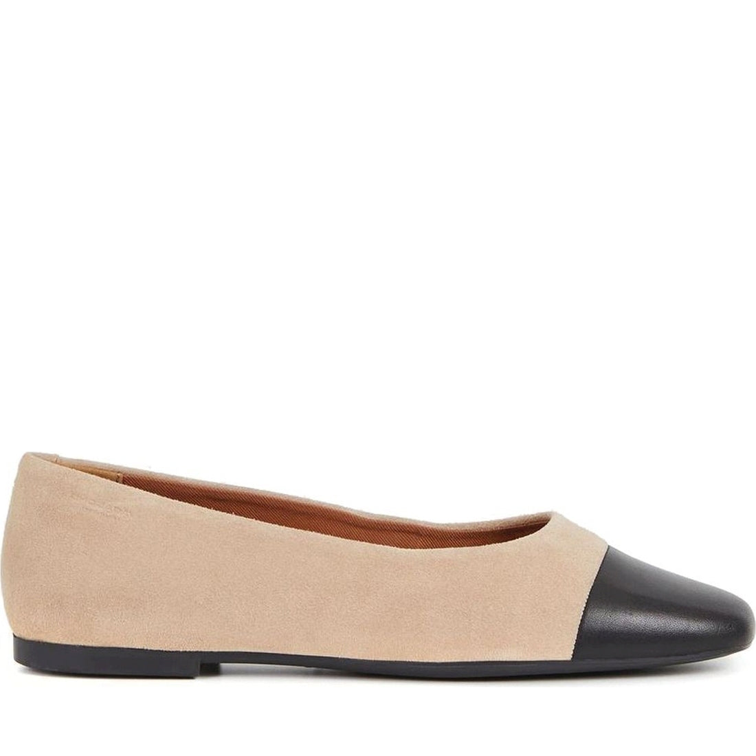 Vagabond womens safari, black jolin ballerinas | Vilbury London