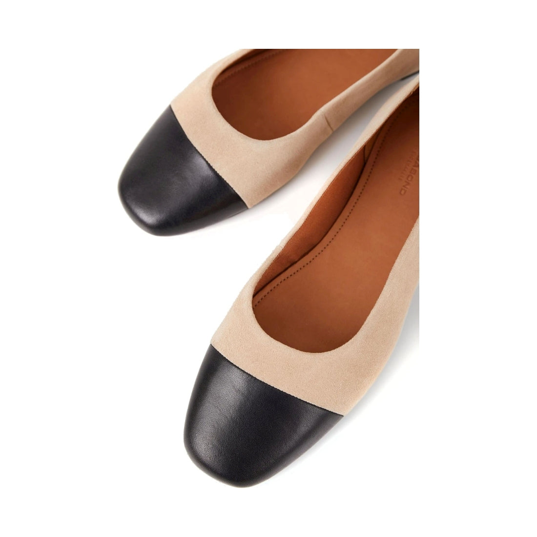 Vagabond womens safari, black jolin ballerinas | Vilbury London