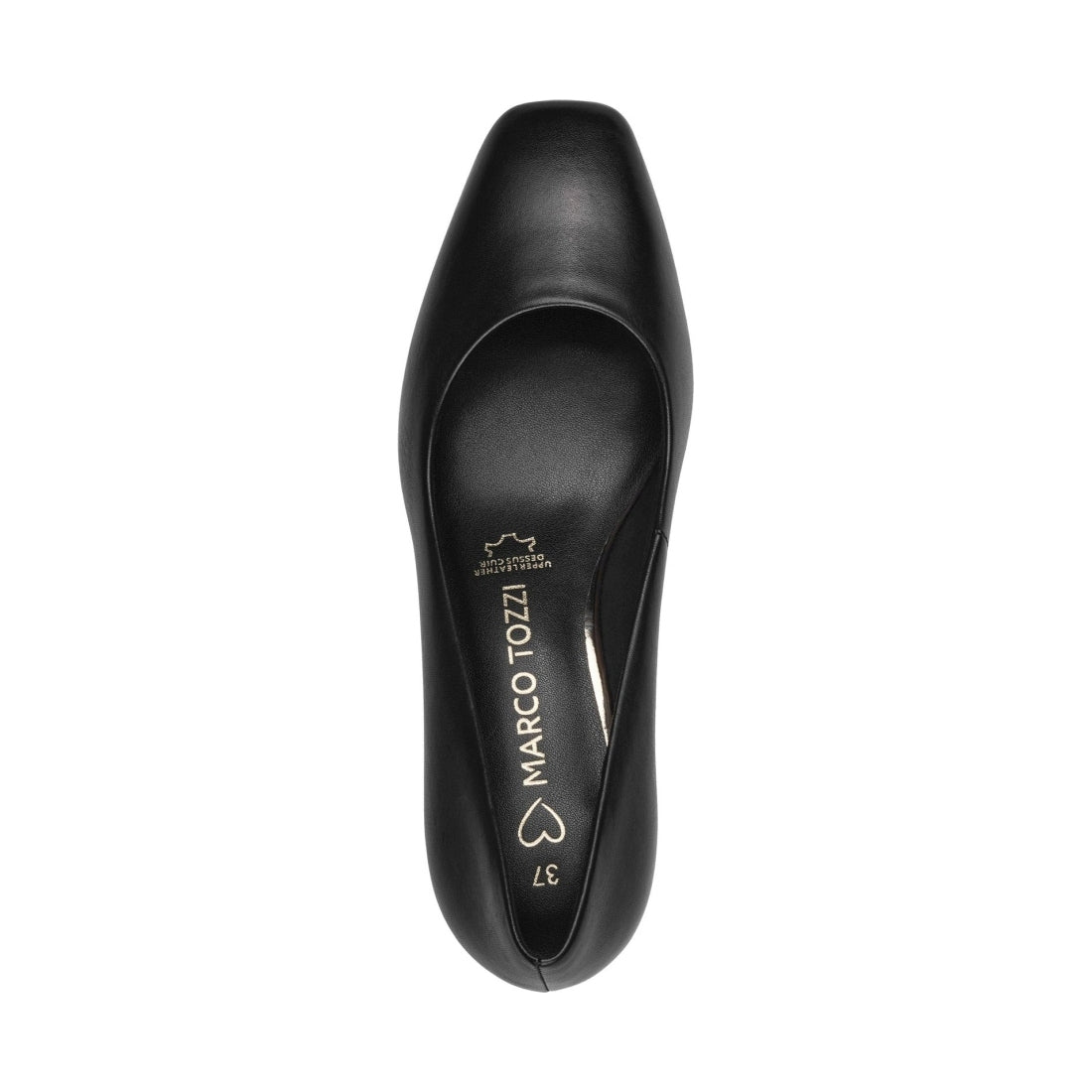 Marco Tozzi womens black bitto formal shoes | Vilbury London