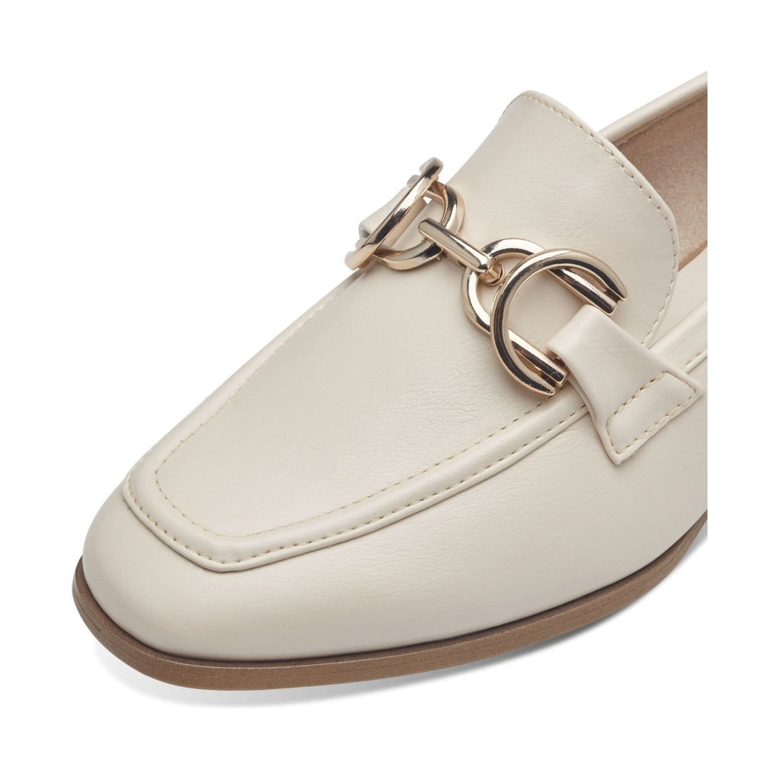 Marco Tozzi womens cream biano loafers | Vilbury London