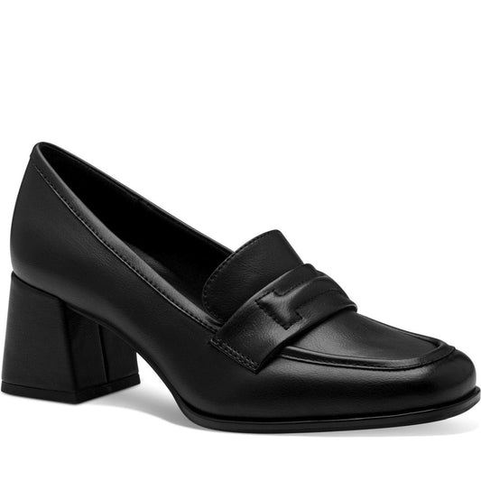 Marco Tozzi womens black cancio formal shoes | Vilbury London