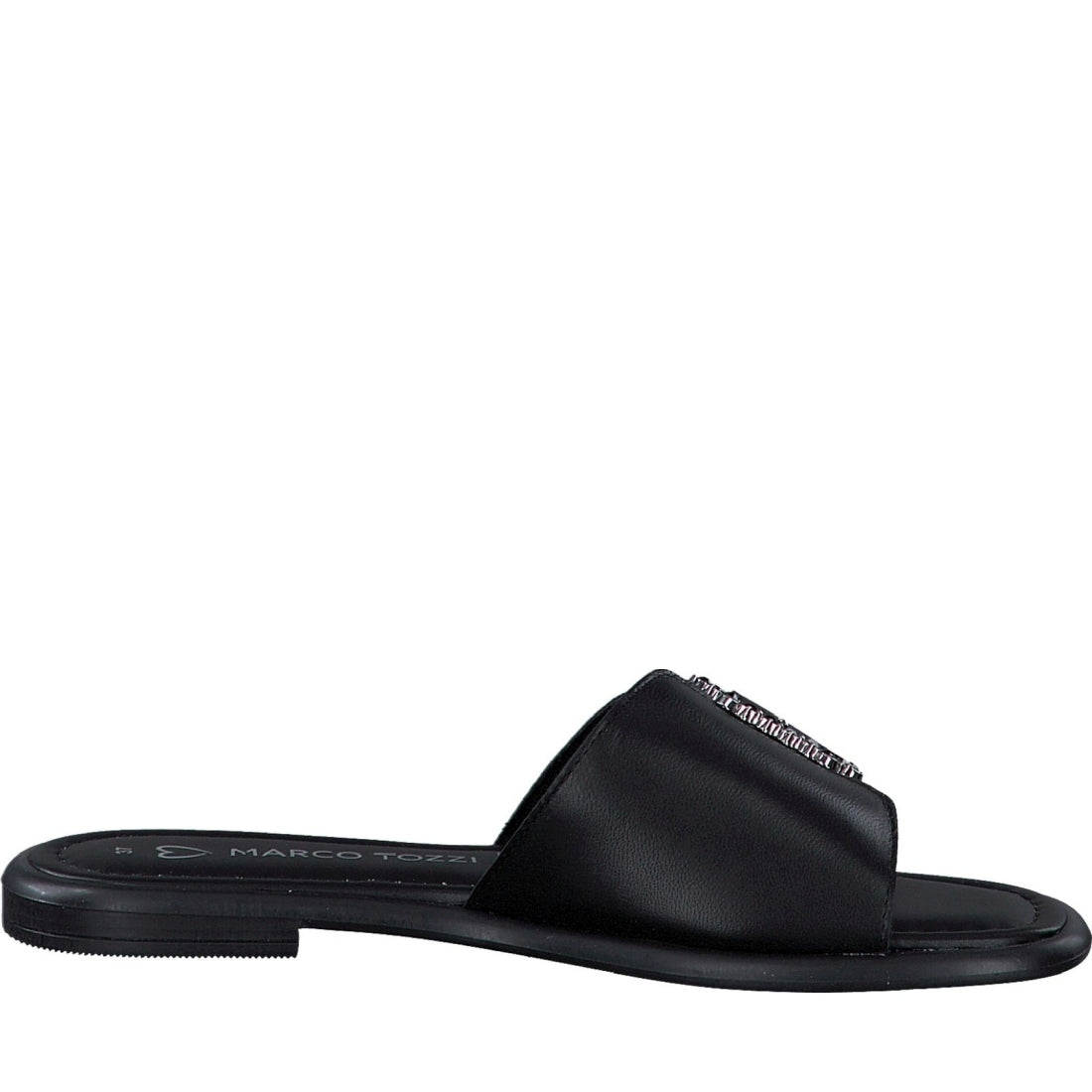 Marco Tozzi womens black indaki slippers | Vilbury London