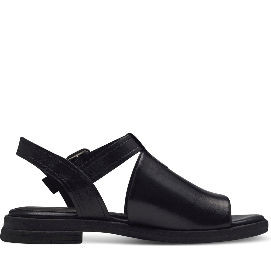 Marco Tozzi womens black ridi sandals | Vilbury London