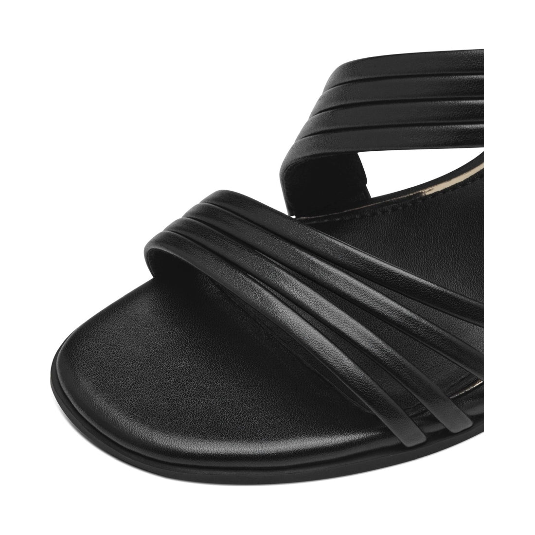 Marco Tozzi womens black nappa ala sandals | Vilbury London