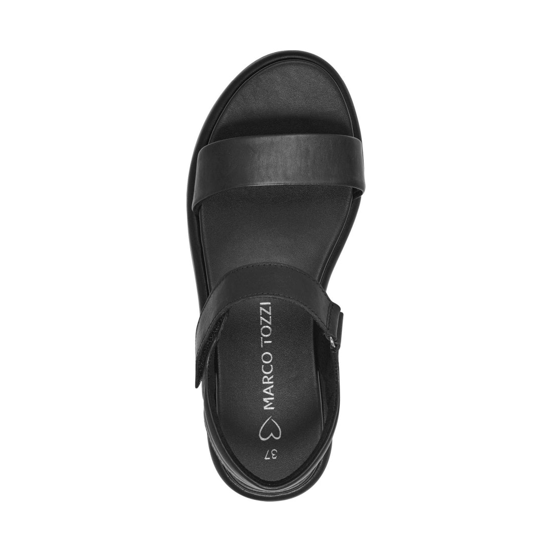 Marco Tozzi womens black listi sandals | Vilbury London