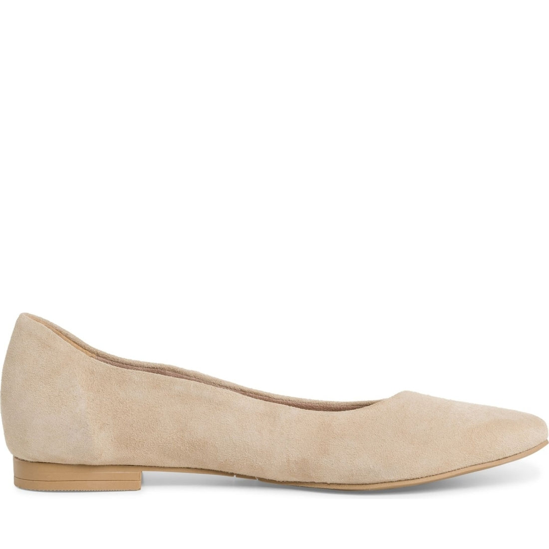 Tamaris womens taupe casual closed ballerinas | Vilbury London