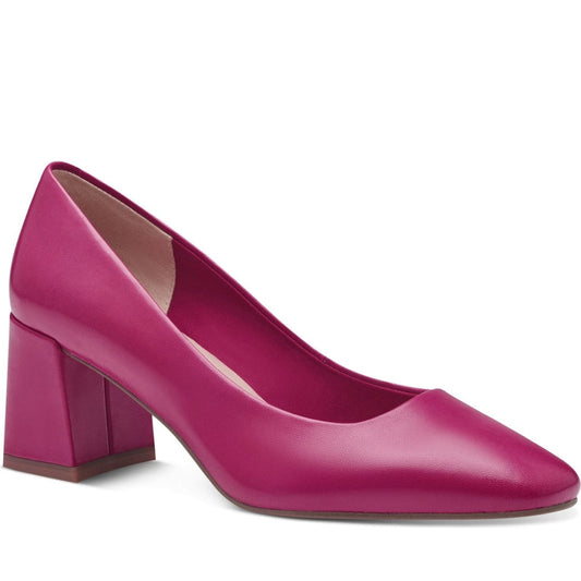 Tamaris womens fuxia elegant closed pumps | Vilbury London