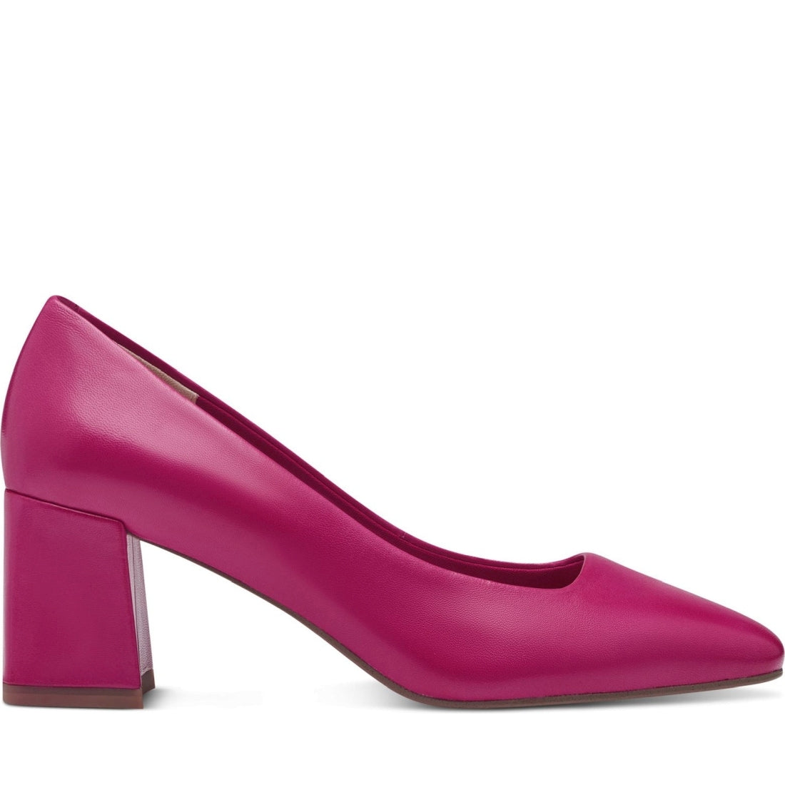 Tamaris womens fuxia elegant closed pumps | Vilbury London