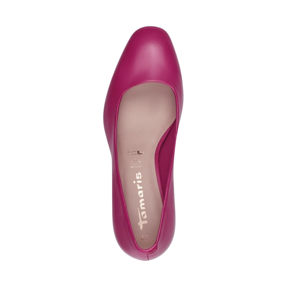 Tamaris womens fuxia elegant closed pumps | Vilbury London