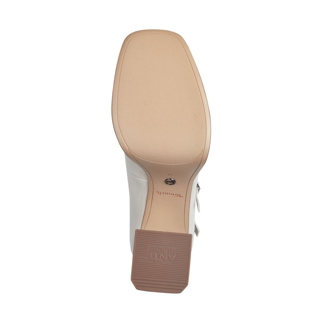 Tamaris womens ivory elegant closed pumps | Vilbury London