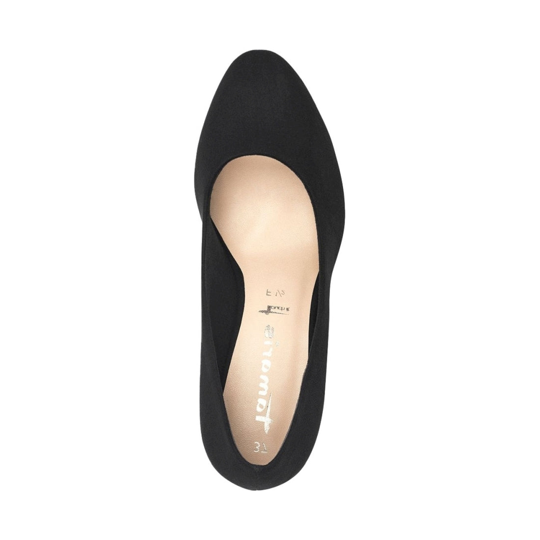 Tamaris womens black classic closed pumps | Vilbury London