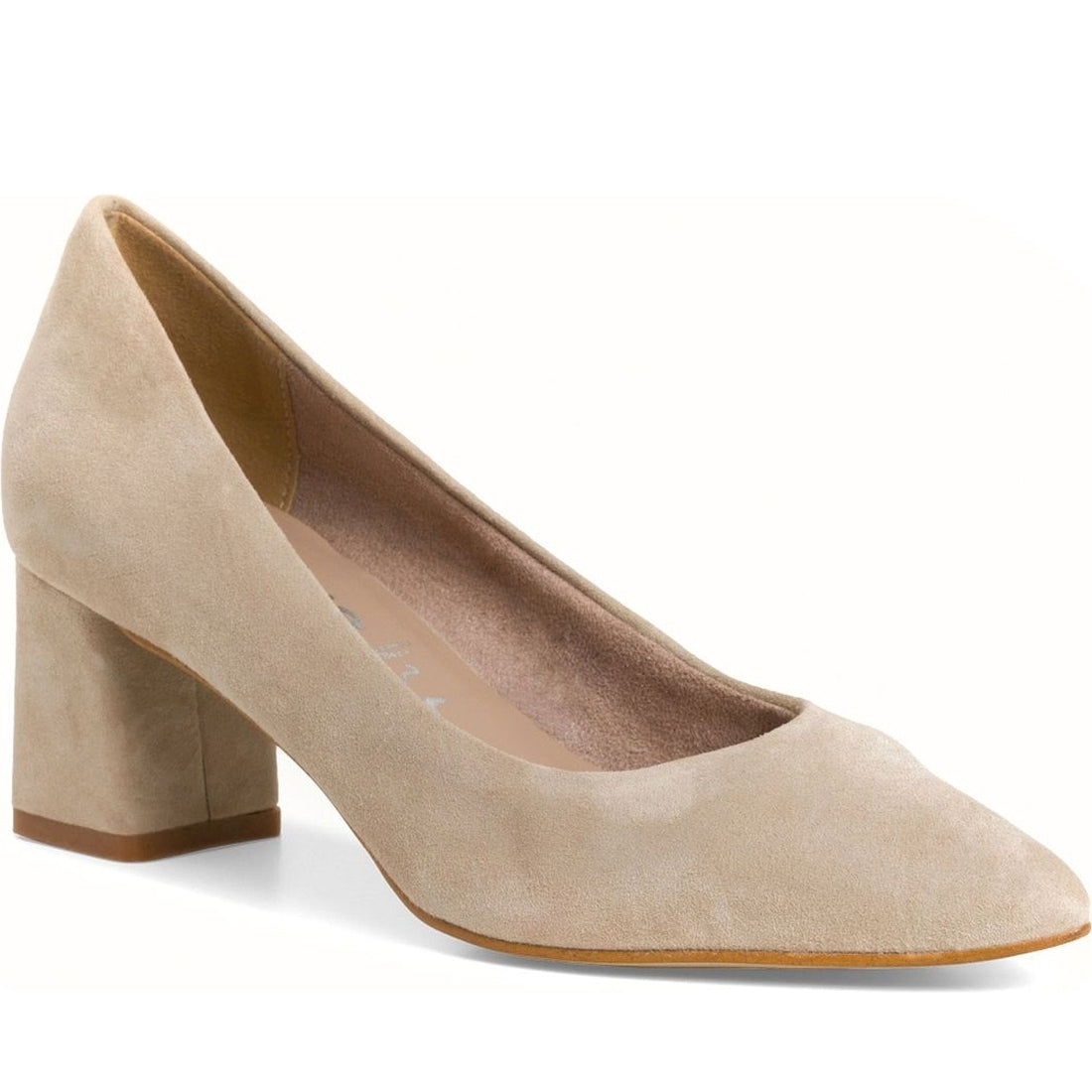 Tamaris womens ivory classic closed pumps | Vilbury London