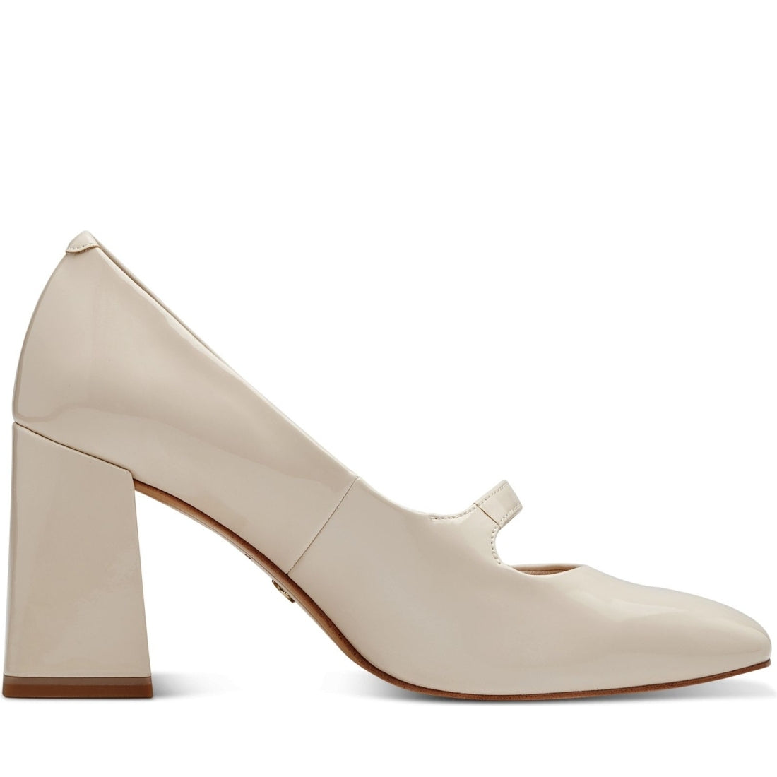 Tamaris womens ivory elegant closed pumps | Vilbury London