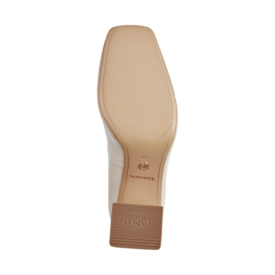 Tamaris womens ivory elegant closed pumps | Vilbury London