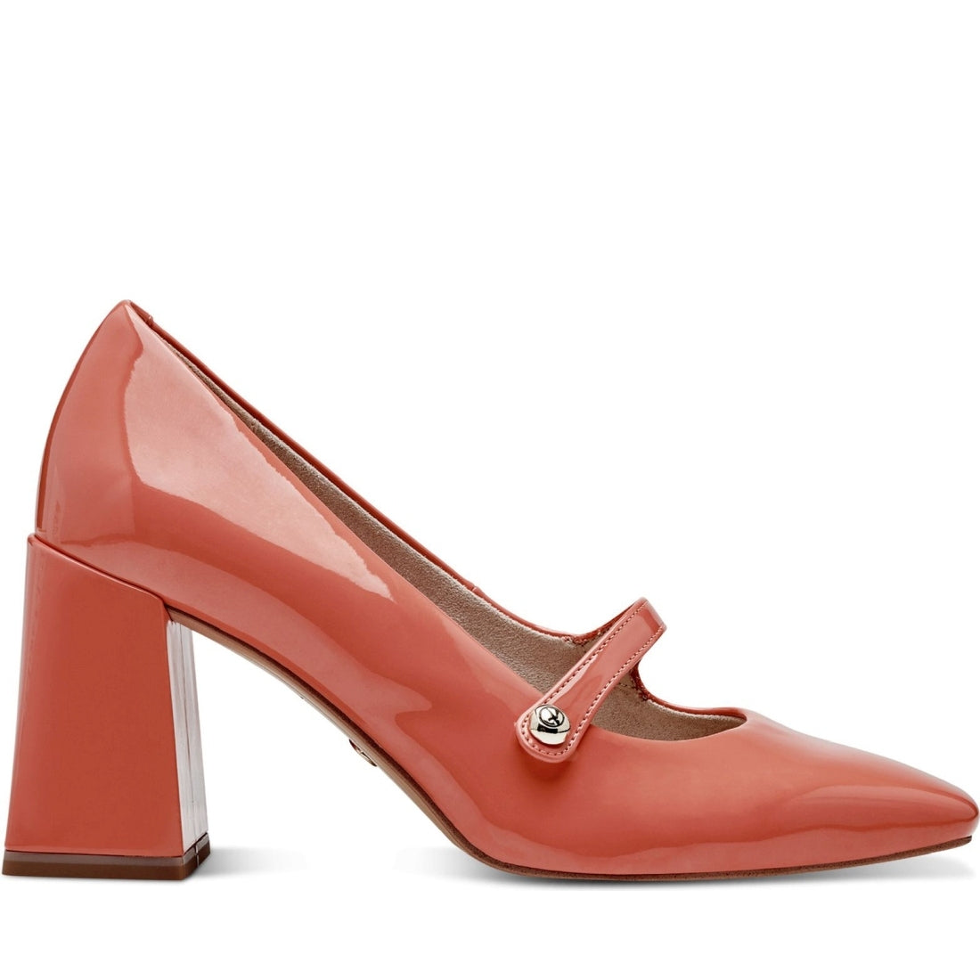 Tamaris womens orange elegant closed pumps | Vilbury London