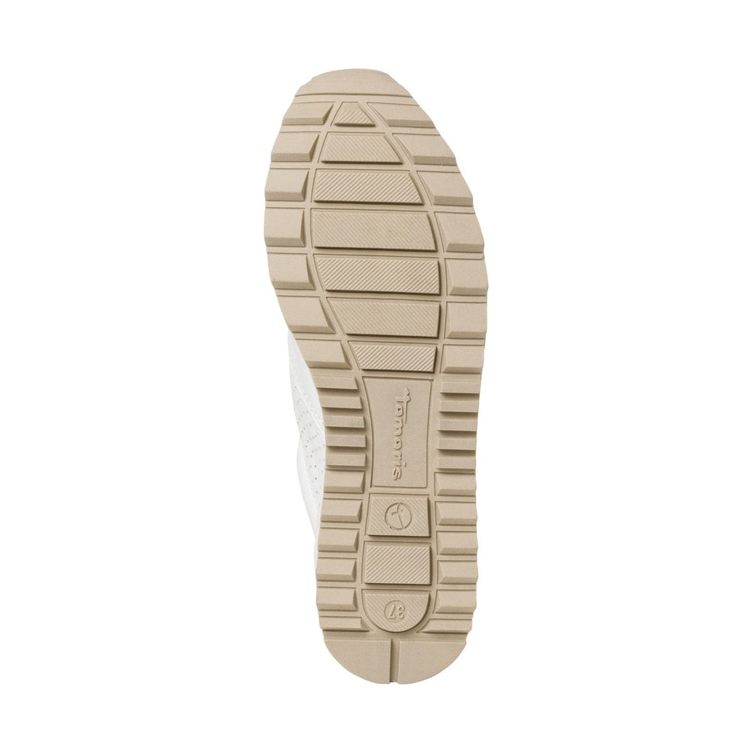 Tamaris womens white leisure trainers | Vilbury London