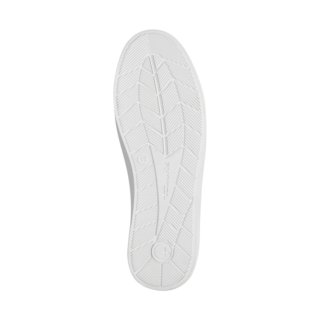 Tamaris womens white uni leisure trainers | Vilbury London