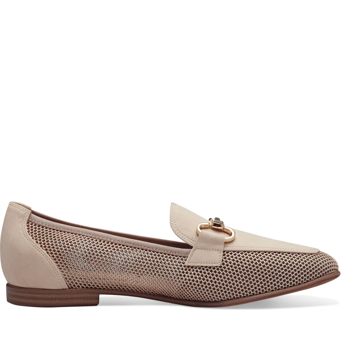 Tamaris womens ivory casual closed loafers | Vilbury London