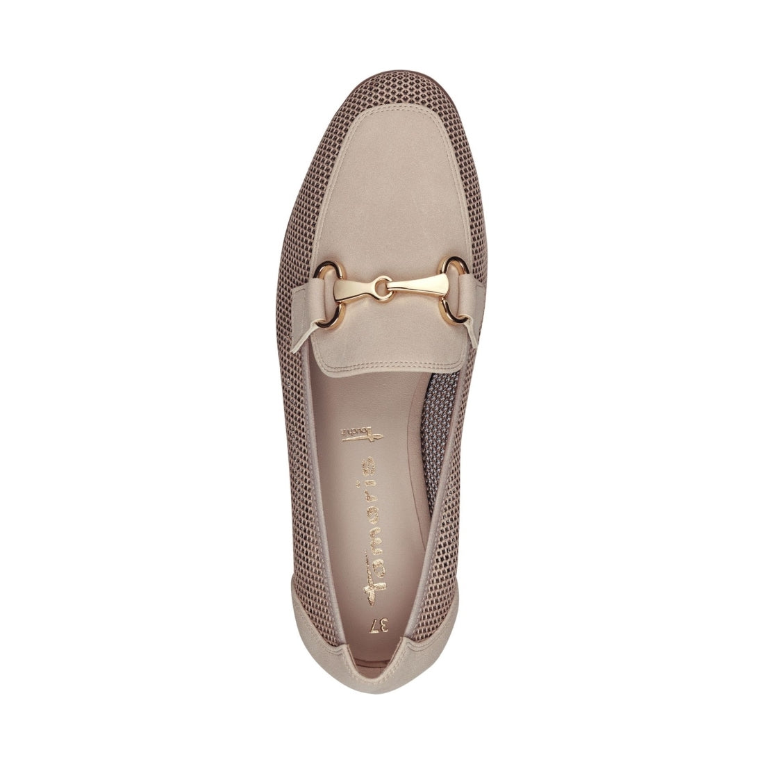 Tamaris womens ivory casual closed loafers | Vilbury London