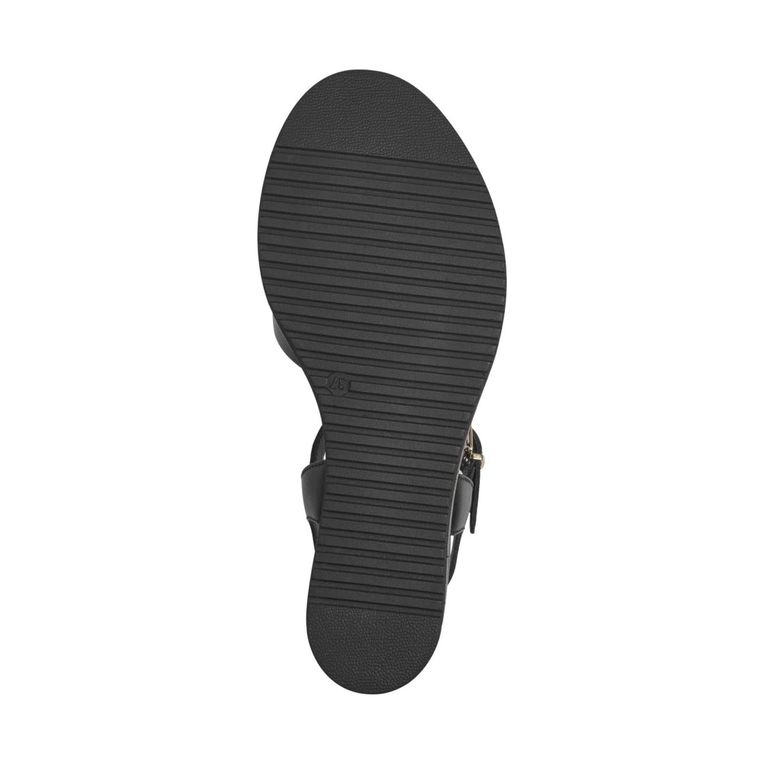 Tamaris womens black casual open sandals | Vilbury London