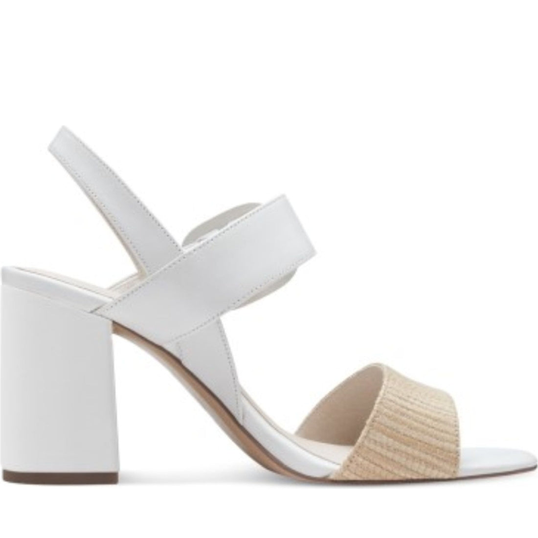 Tamaris womens white comb casual open sandals | Vilbury London