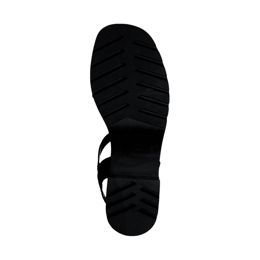 Tamaris womens black casual open sandals | Vilbury London